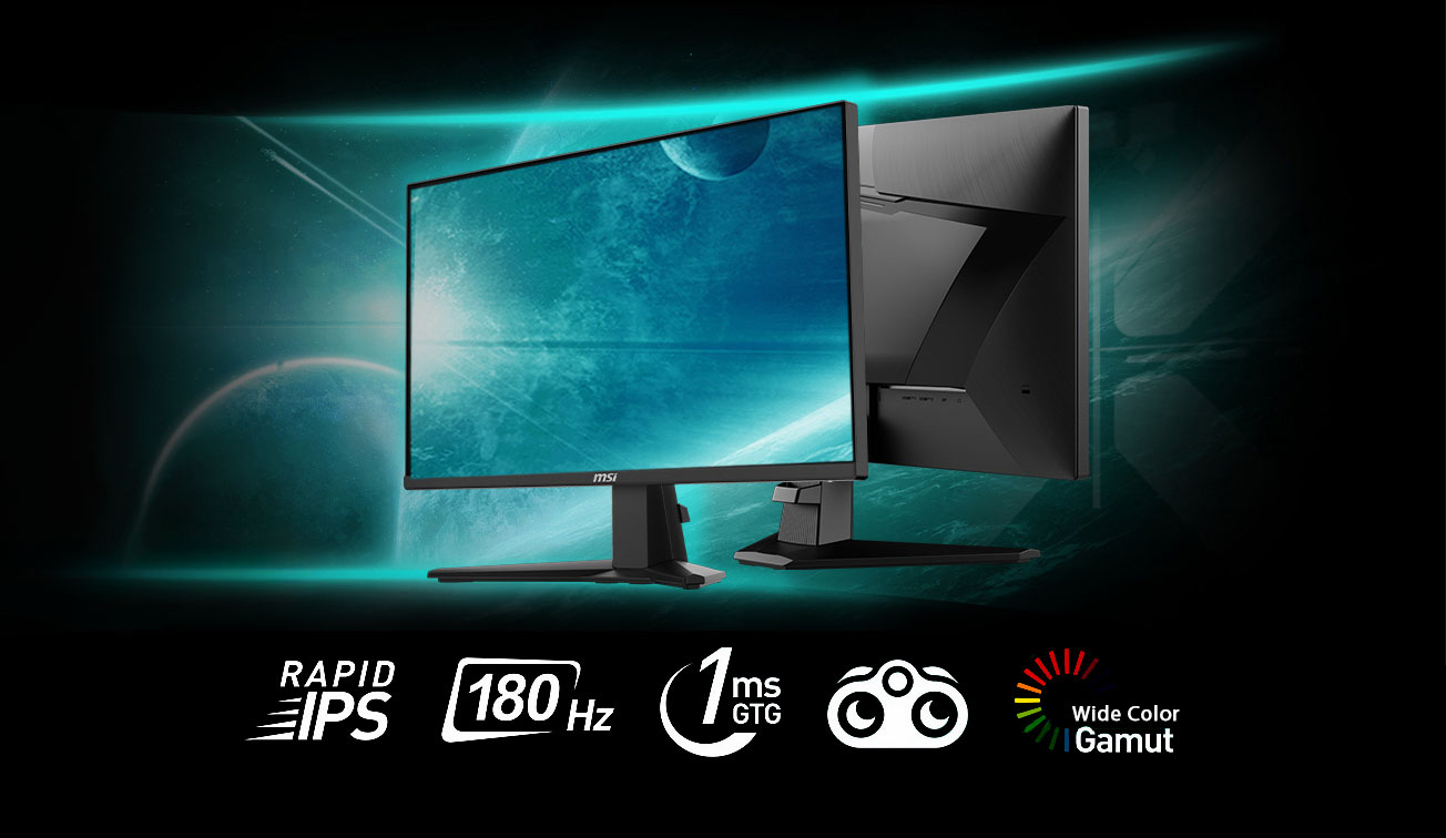 MSI ブラック モニター 本体　180hz MSI G244PF E2 23.8